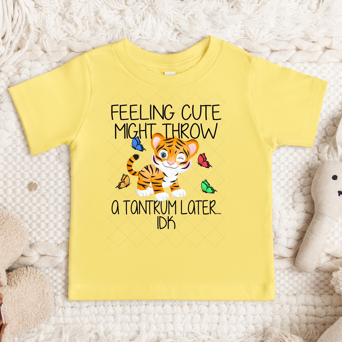Feeling Cute Tantrum Tiger Transfers