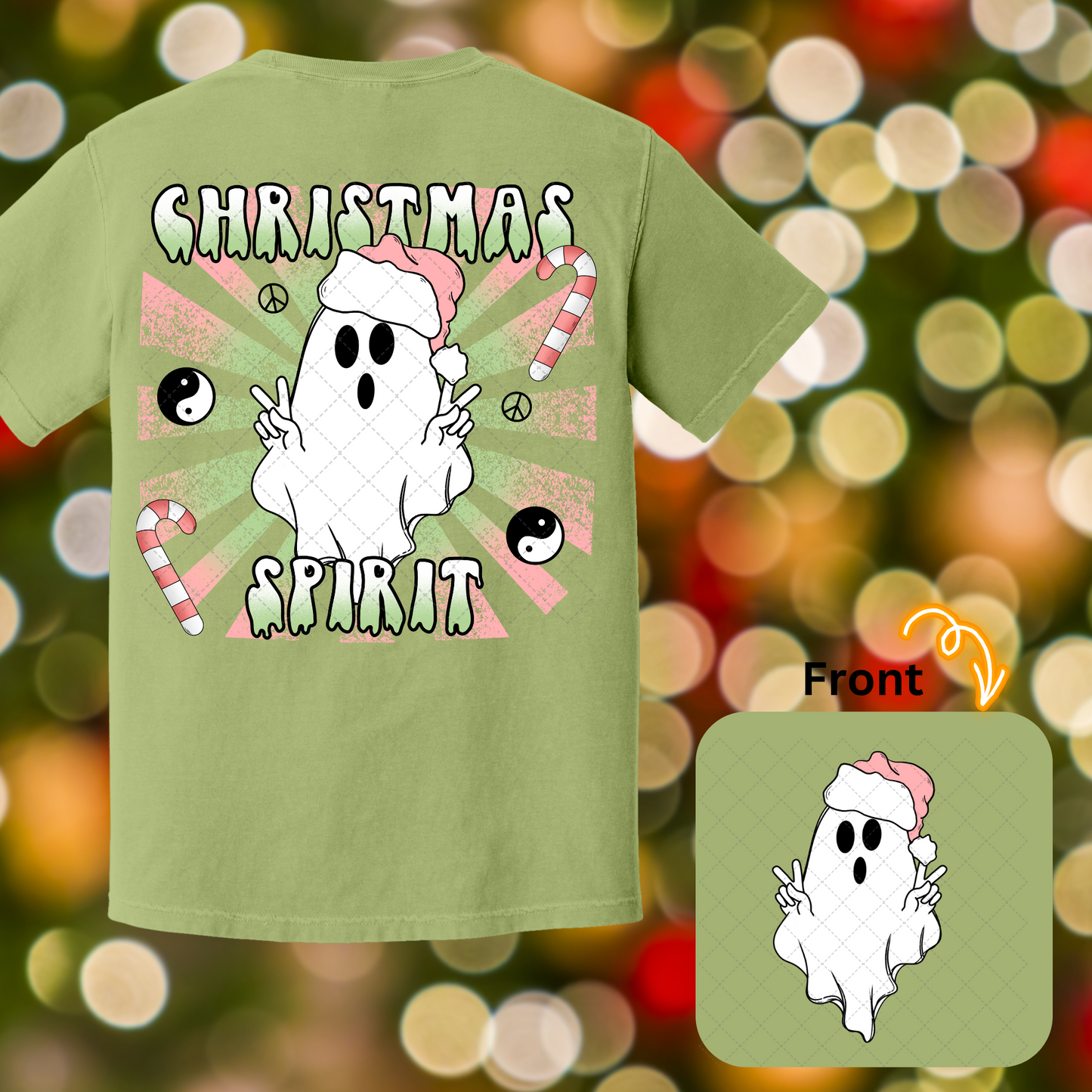 Christmas Spirit Boo **TWO PART** Transfer
