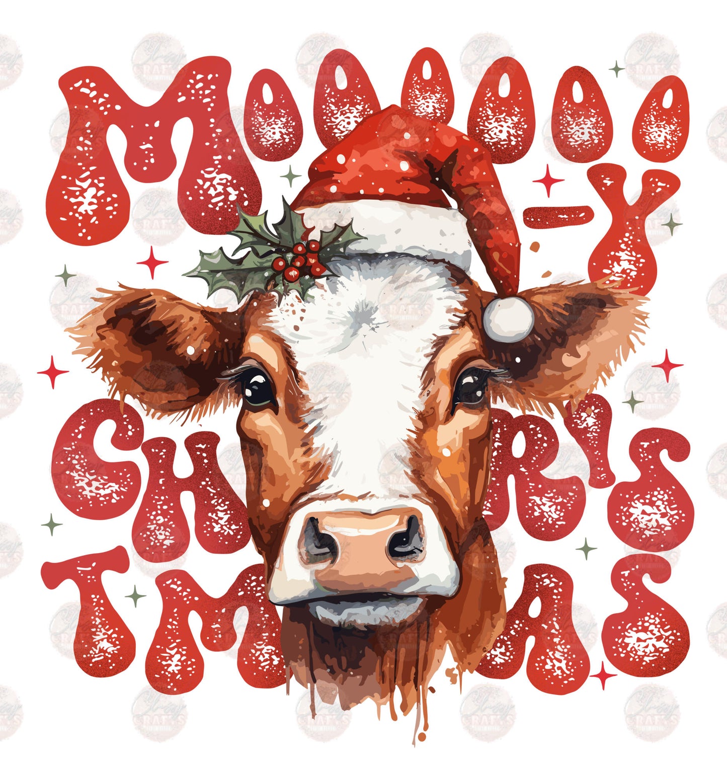 Moo-y Christmas Transfer