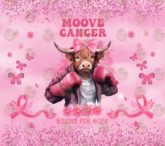 Moo Breast Cancer Tumbler Wrap