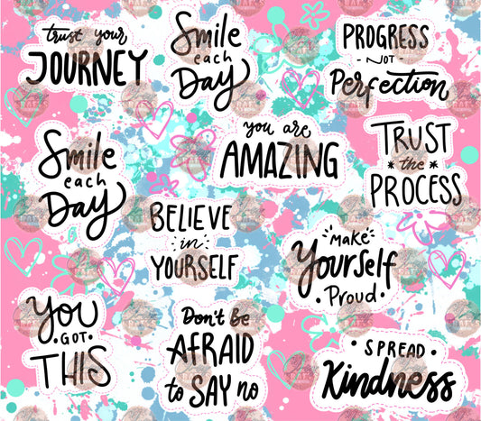 Motivational Tumbler Wrap