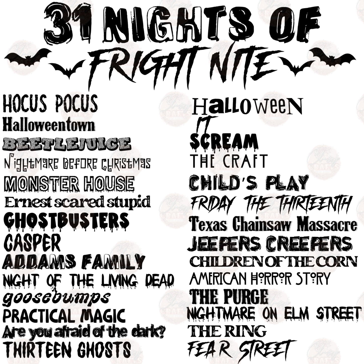Movie Fright Nite Transfer