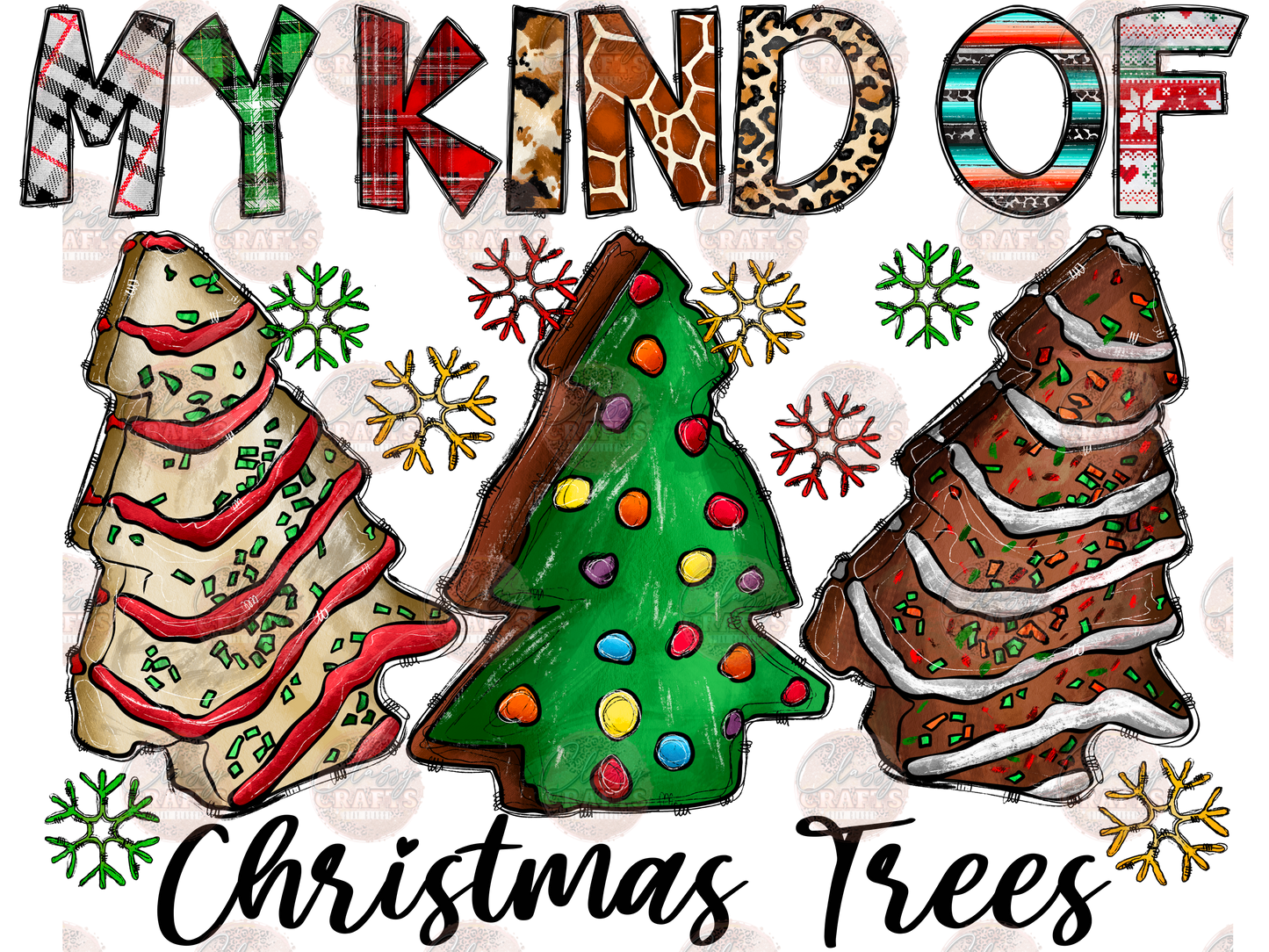 My Kind Of Christmas Tree Transfer