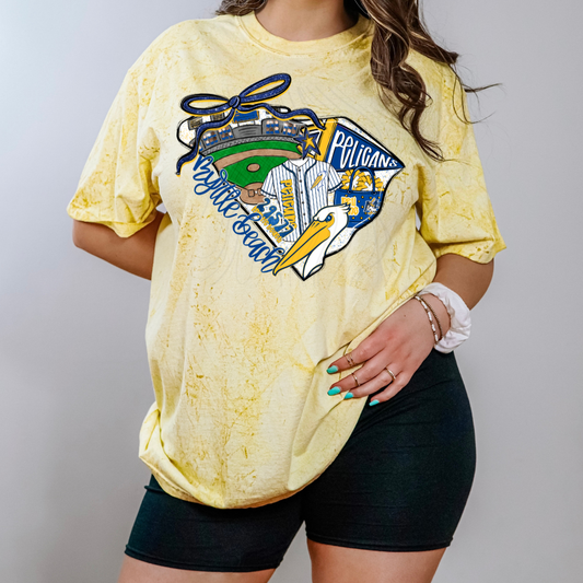 Myrtle Beach Pelicans Game Day Coquette Transfer