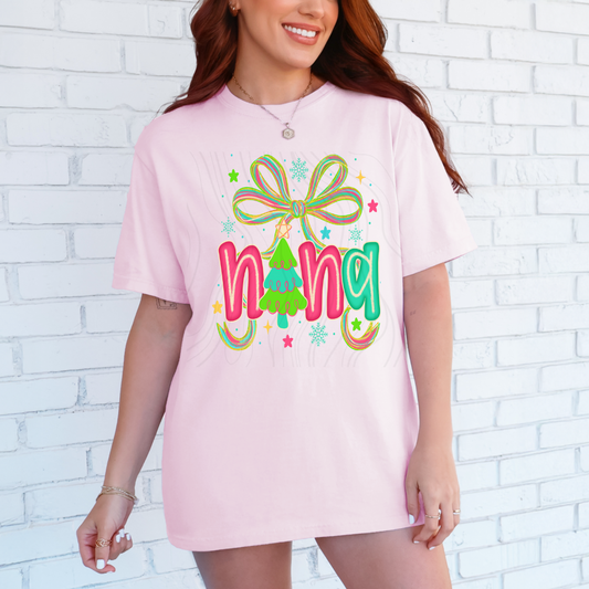 Nana Tree Bow Transfer