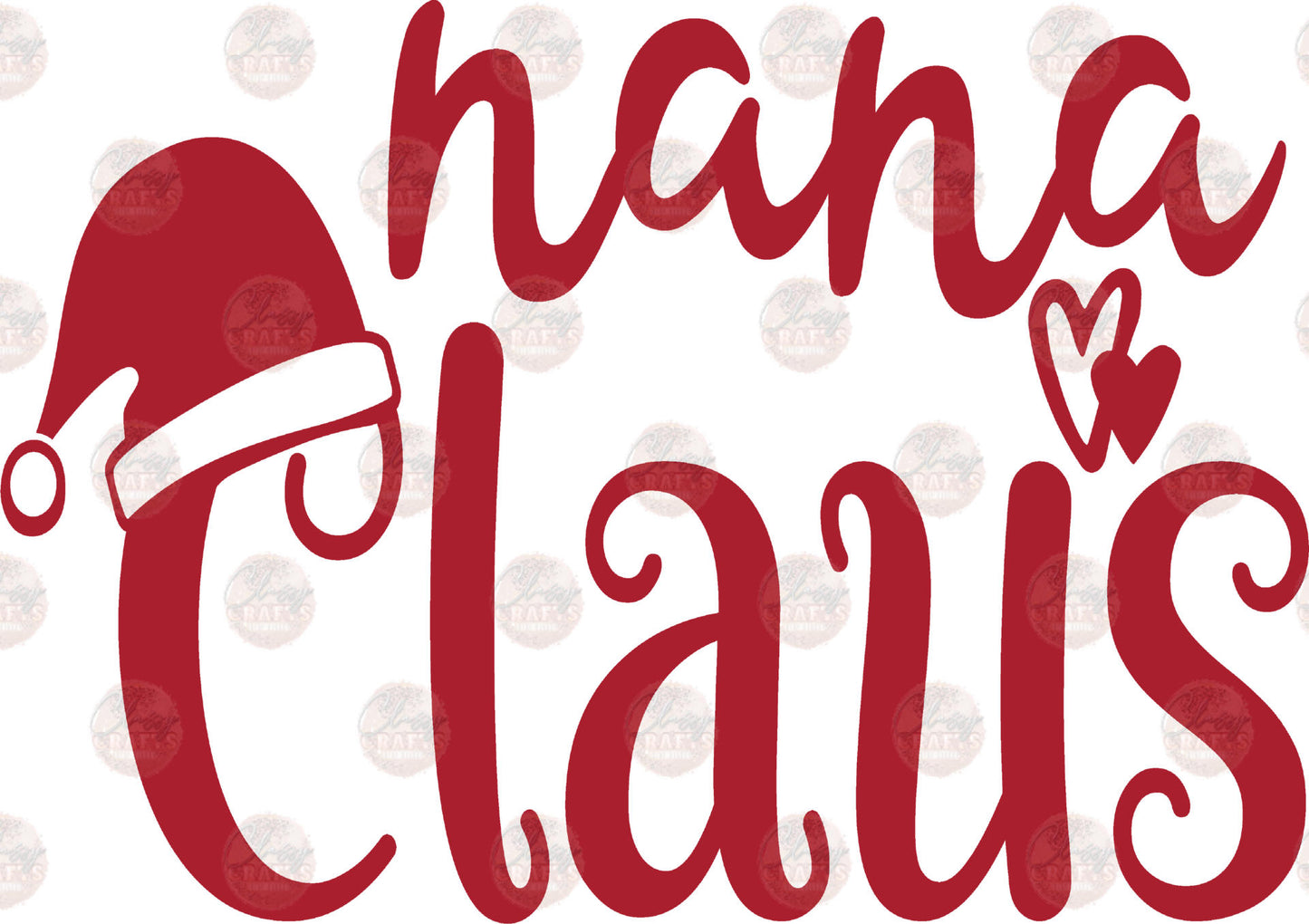 Nana Claus Red Transfer