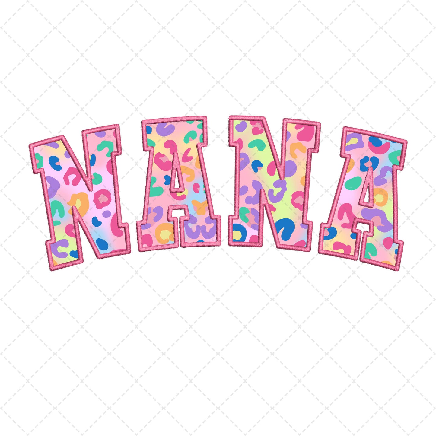 Nana Pink Cheetah Transfer