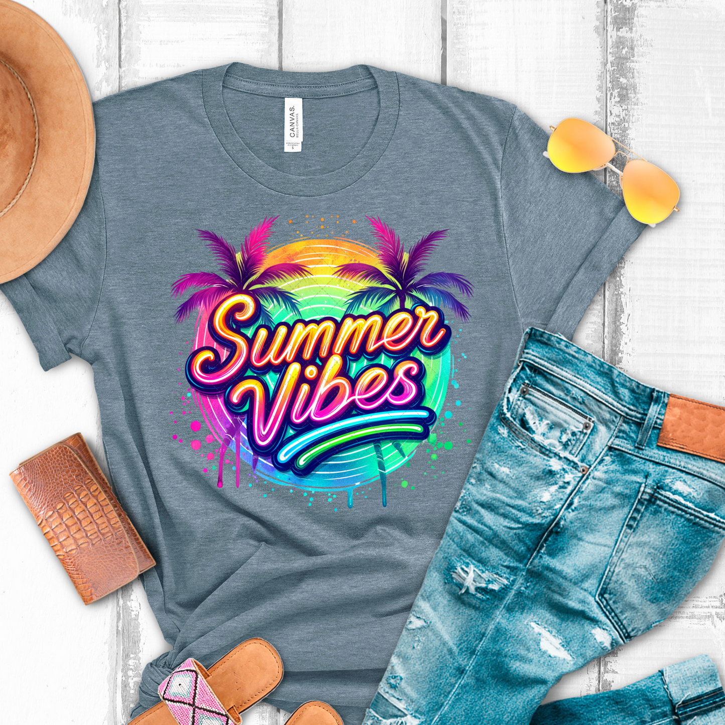 Neon Summer Vibes Transfer
