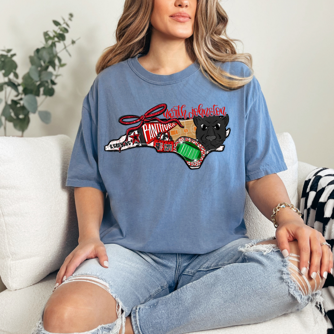 North Johnston Panthers Game Day Coquette Transfer