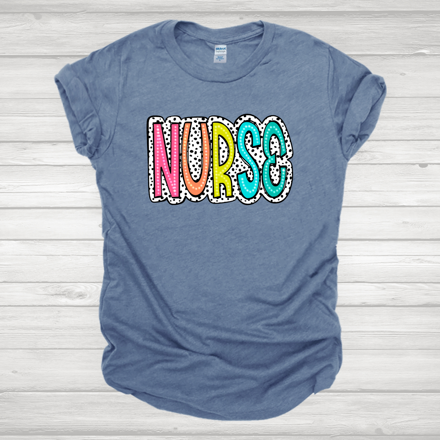 Nurse Dalmation Dots Transfer