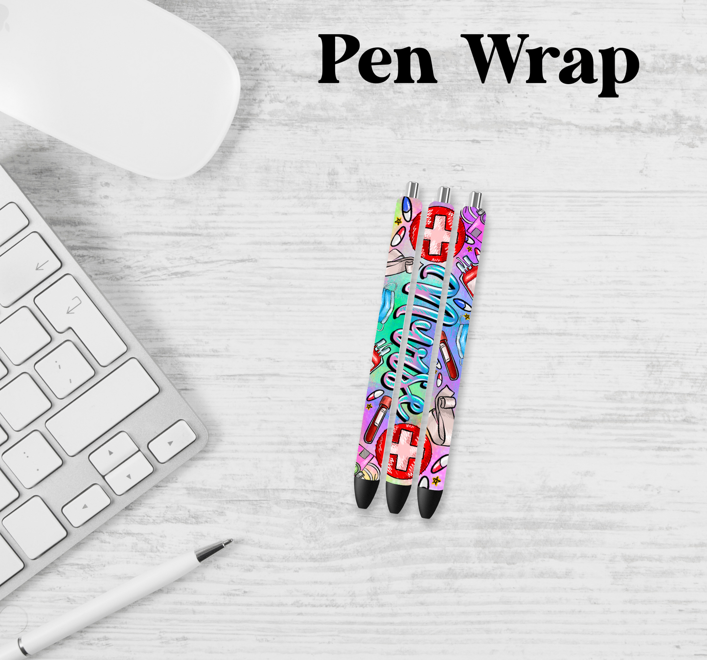 Nurse Graffiti Pen Wrap Transfer