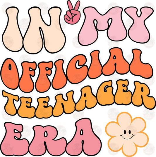 Official Teenager - Sublimation Transfers