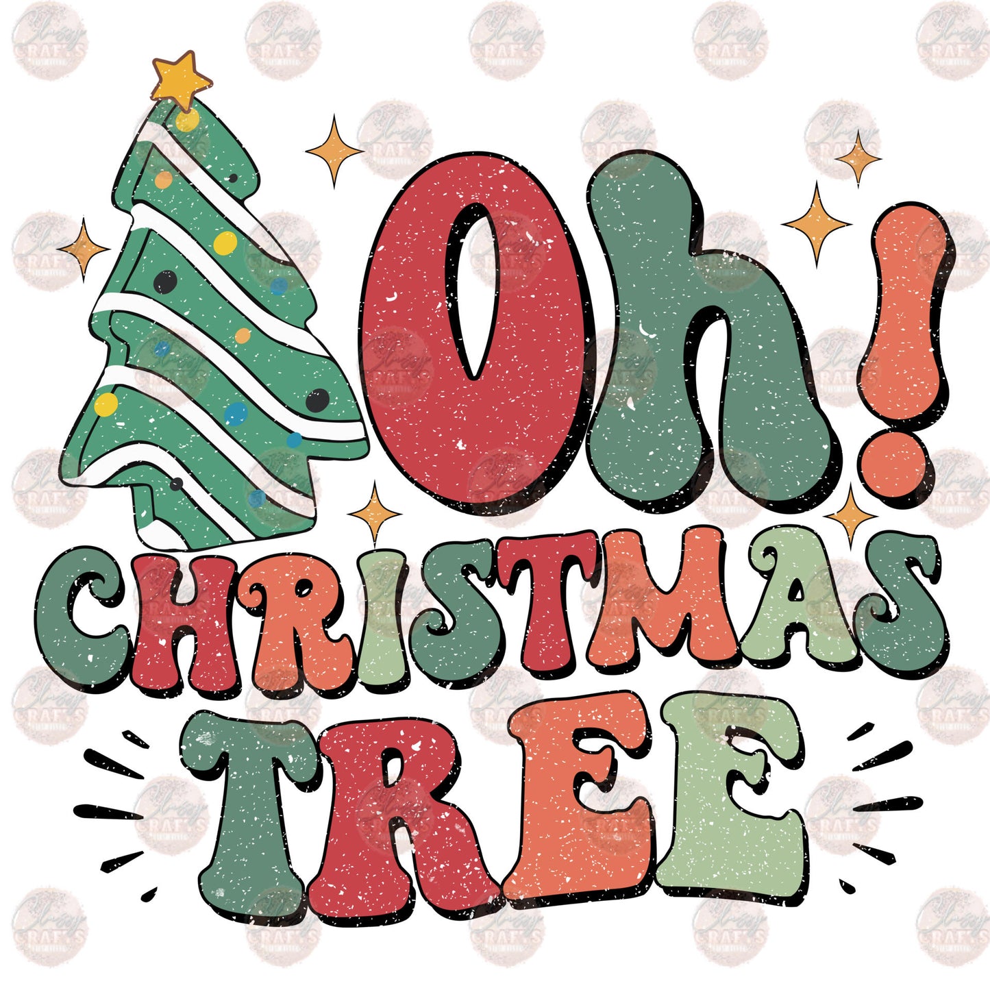 Oh Christmas Tree Transfer