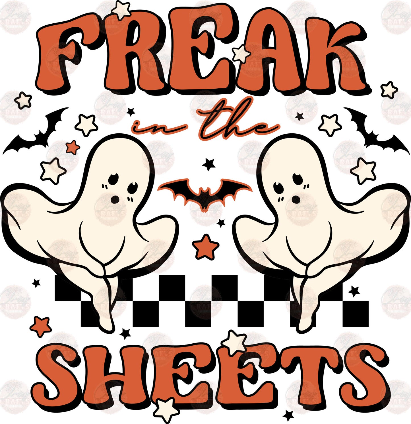 Orange Freak In The Sheets Transfer