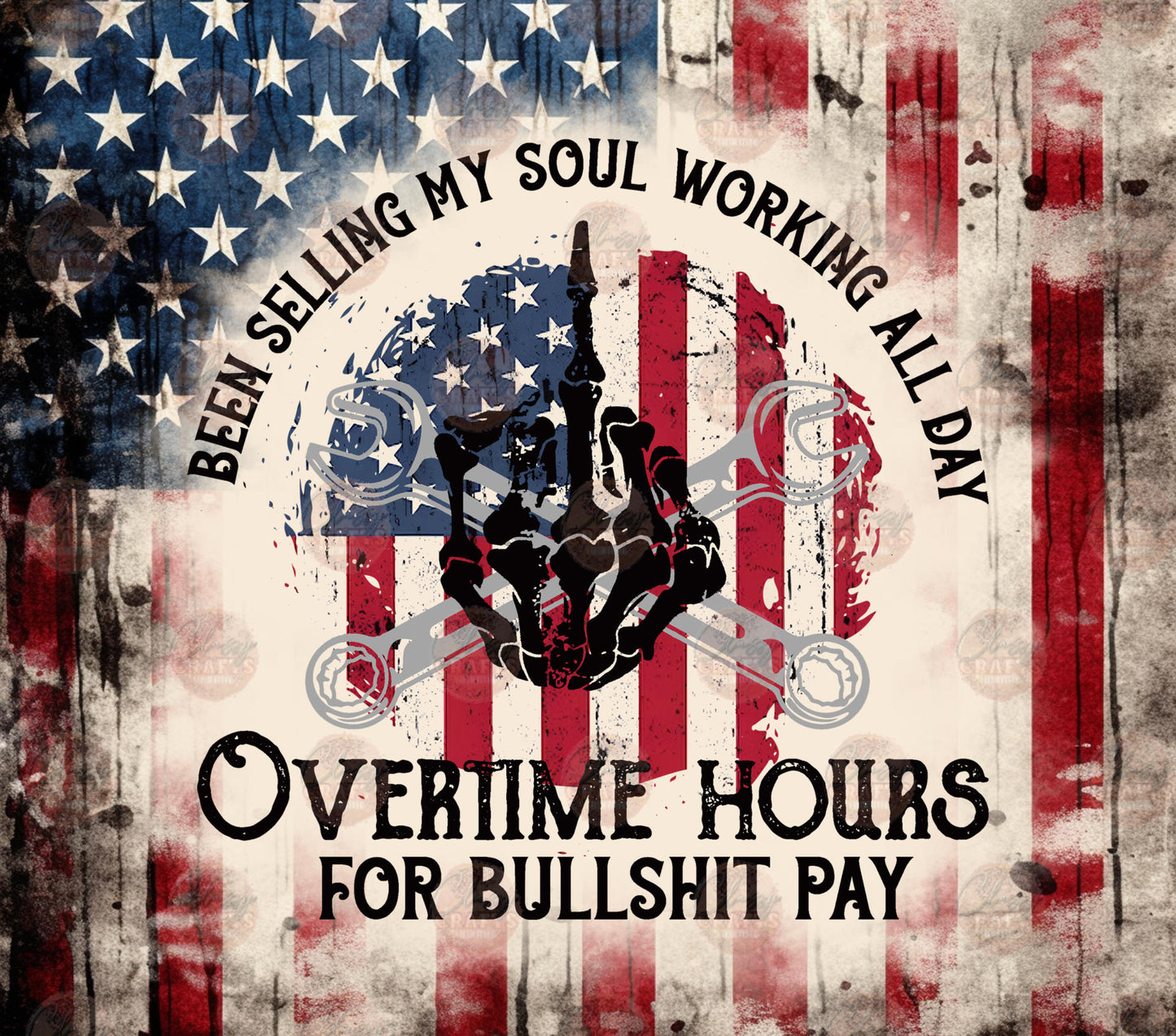 Overtime Hours Tumbler Wrap