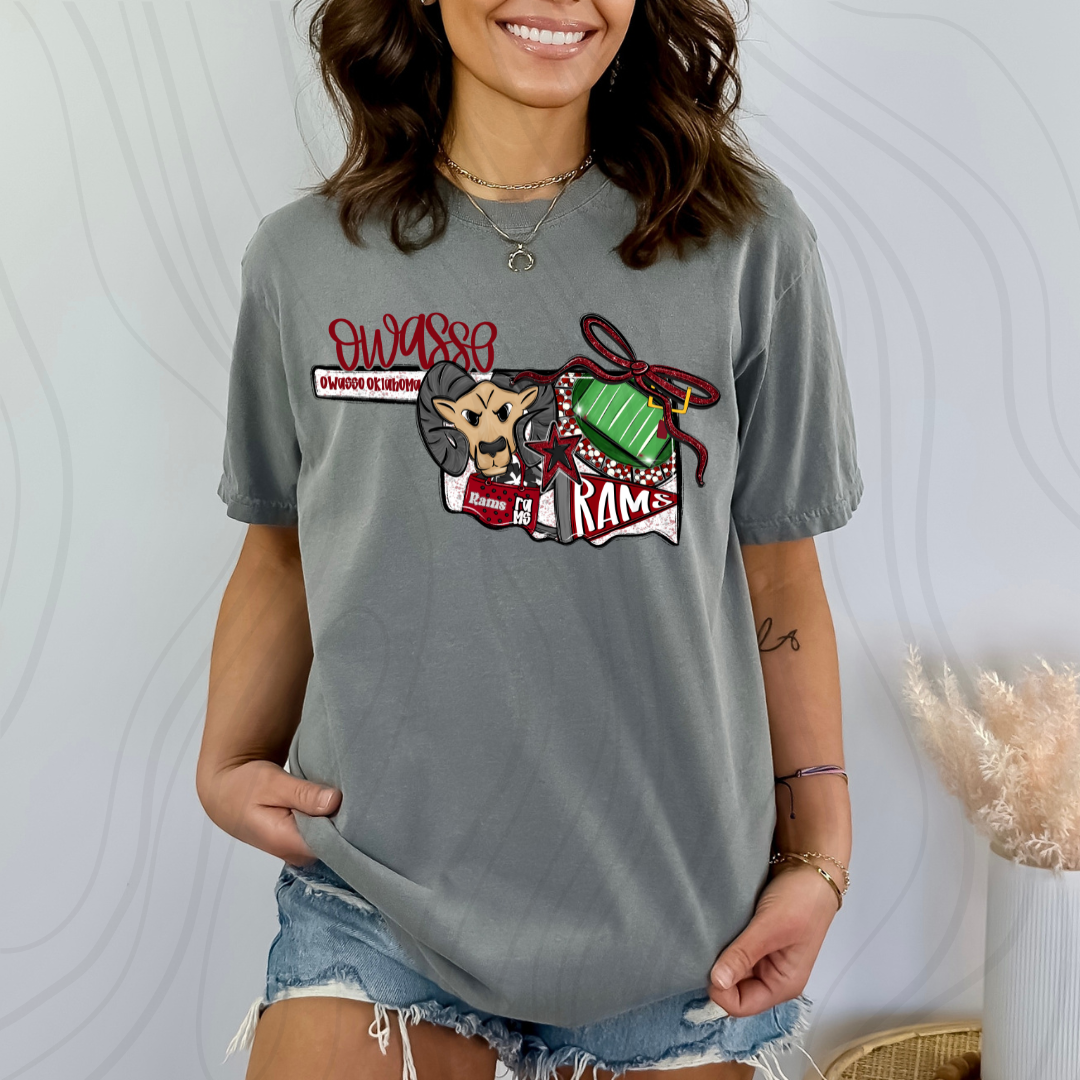 Owasso Rams Game Day Coquette Transfer