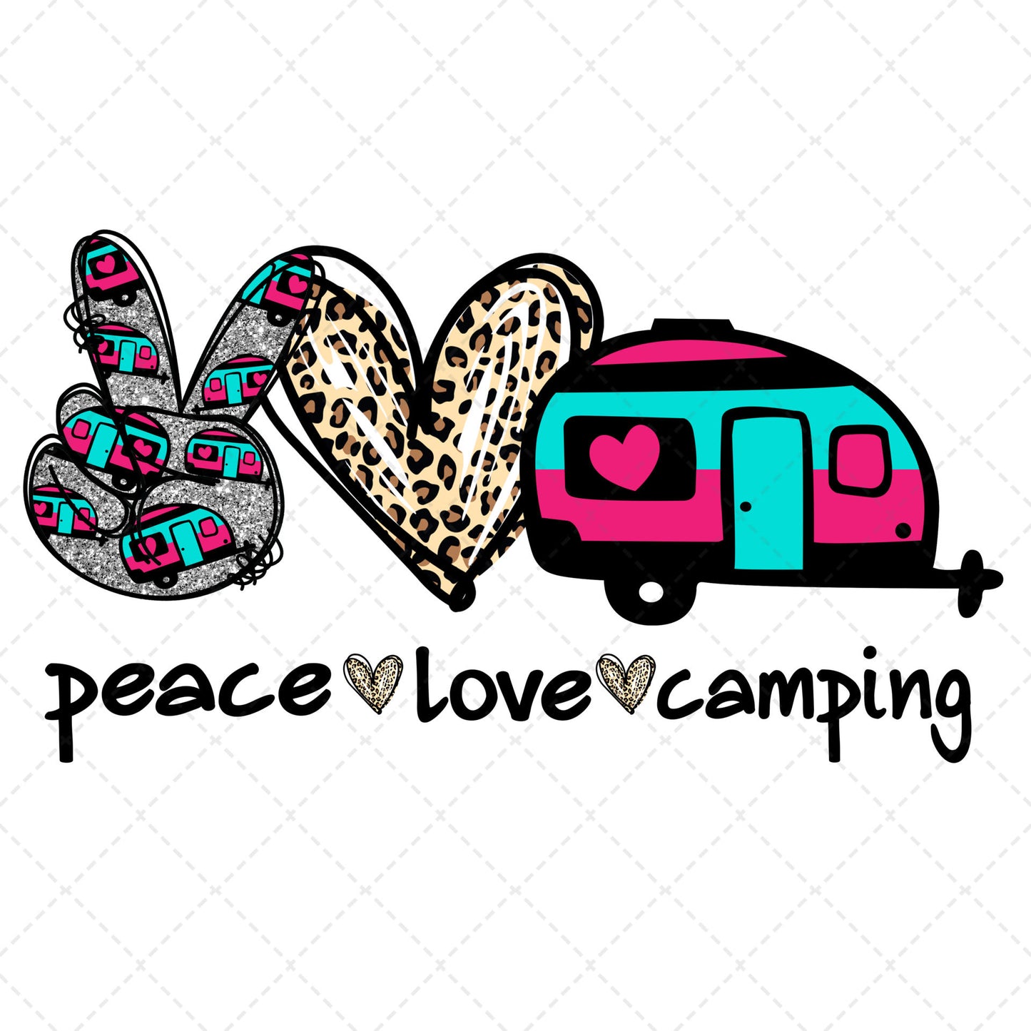 Peace Love Camping Transfer
