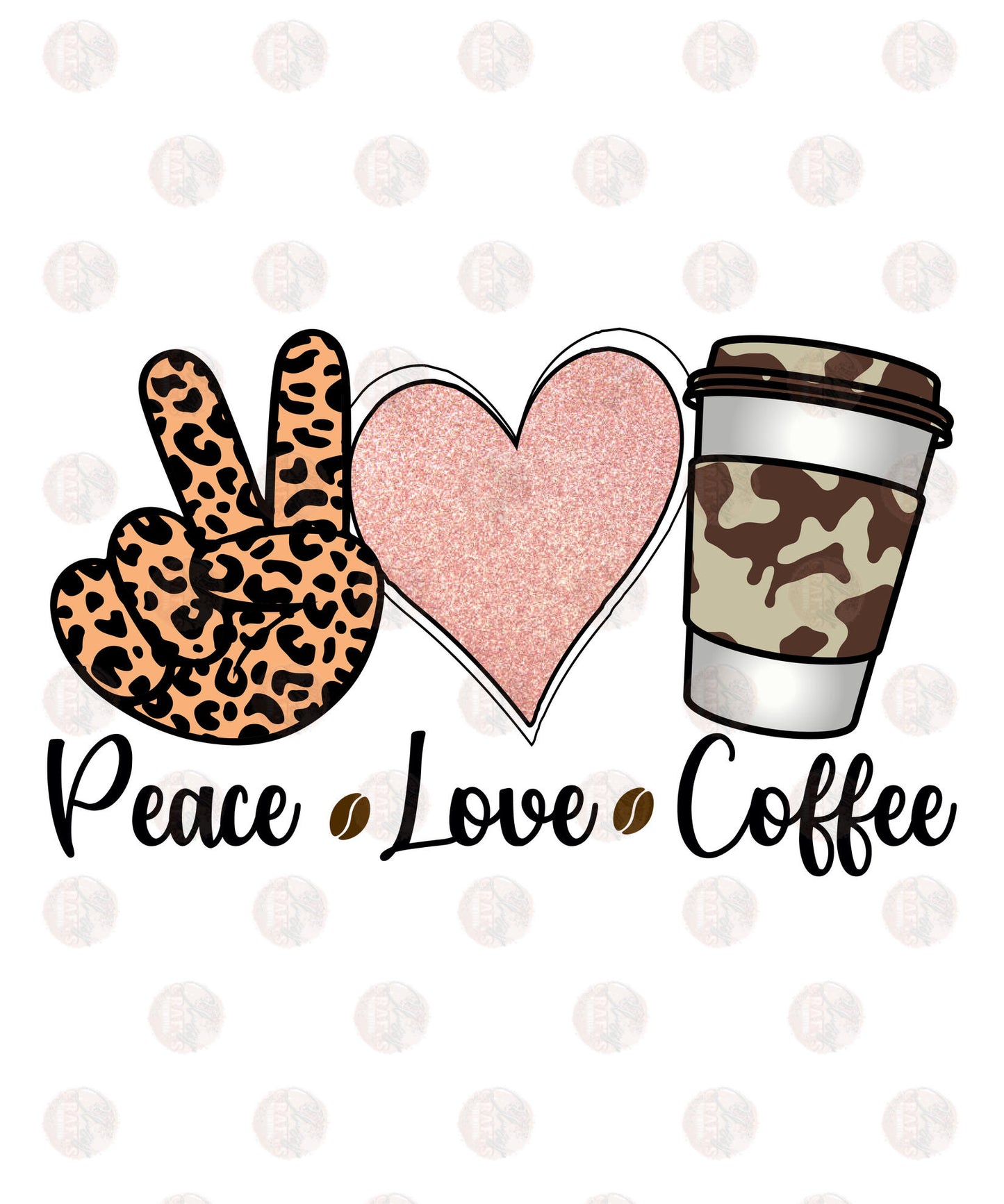 Peace Love Coffee Transfer