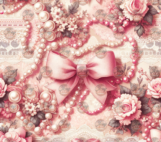 Pearls & Bows Tumbler Wrap