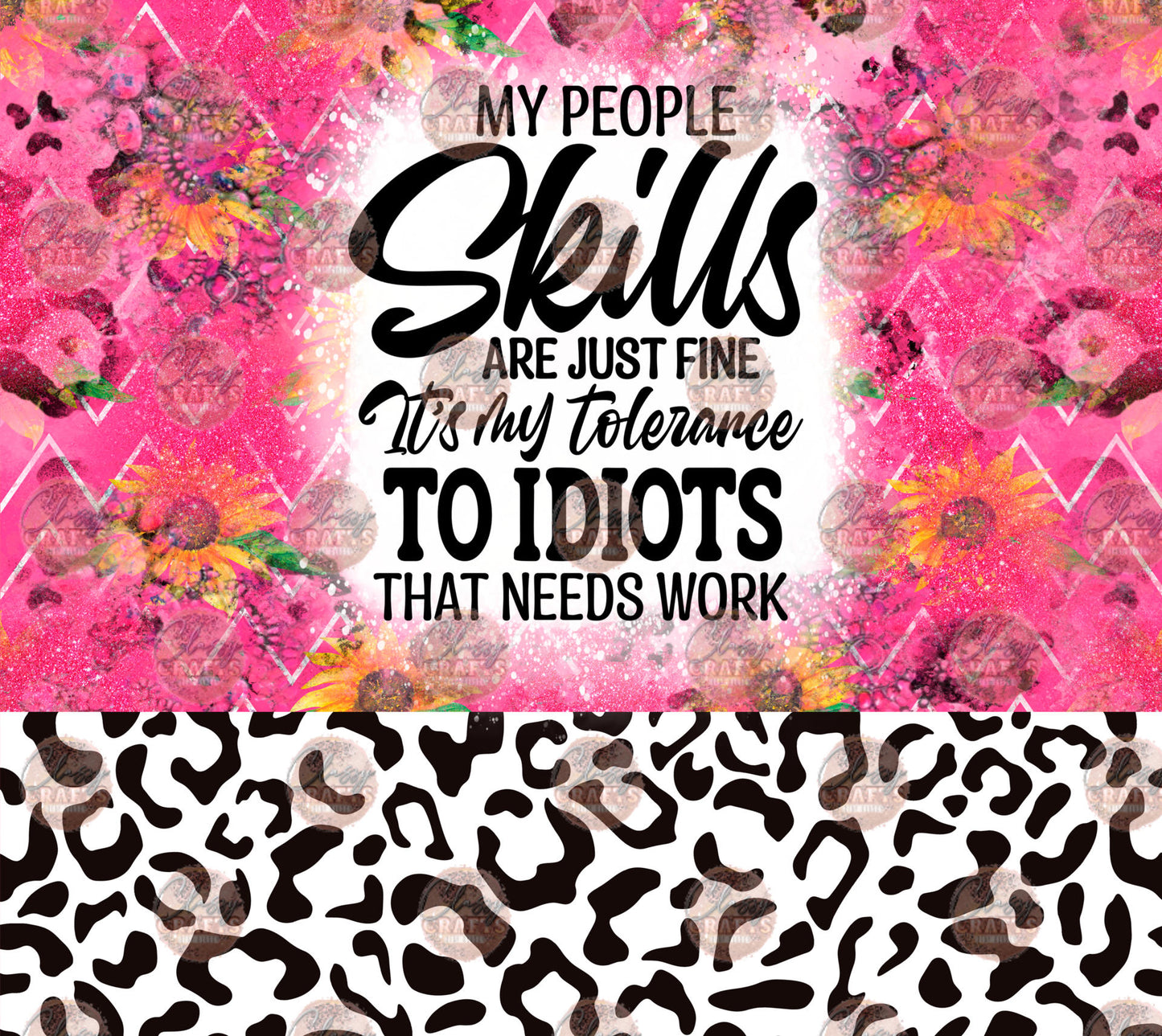 People Skills Tumbler Wrap