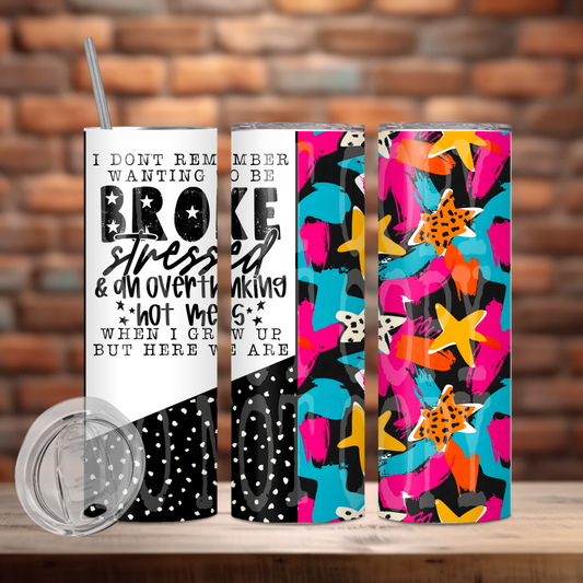 I Don't Remember Tumbler Wrap Transfer