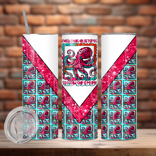 I Wish I Was An Octopus Tumbler Wrap Transfer