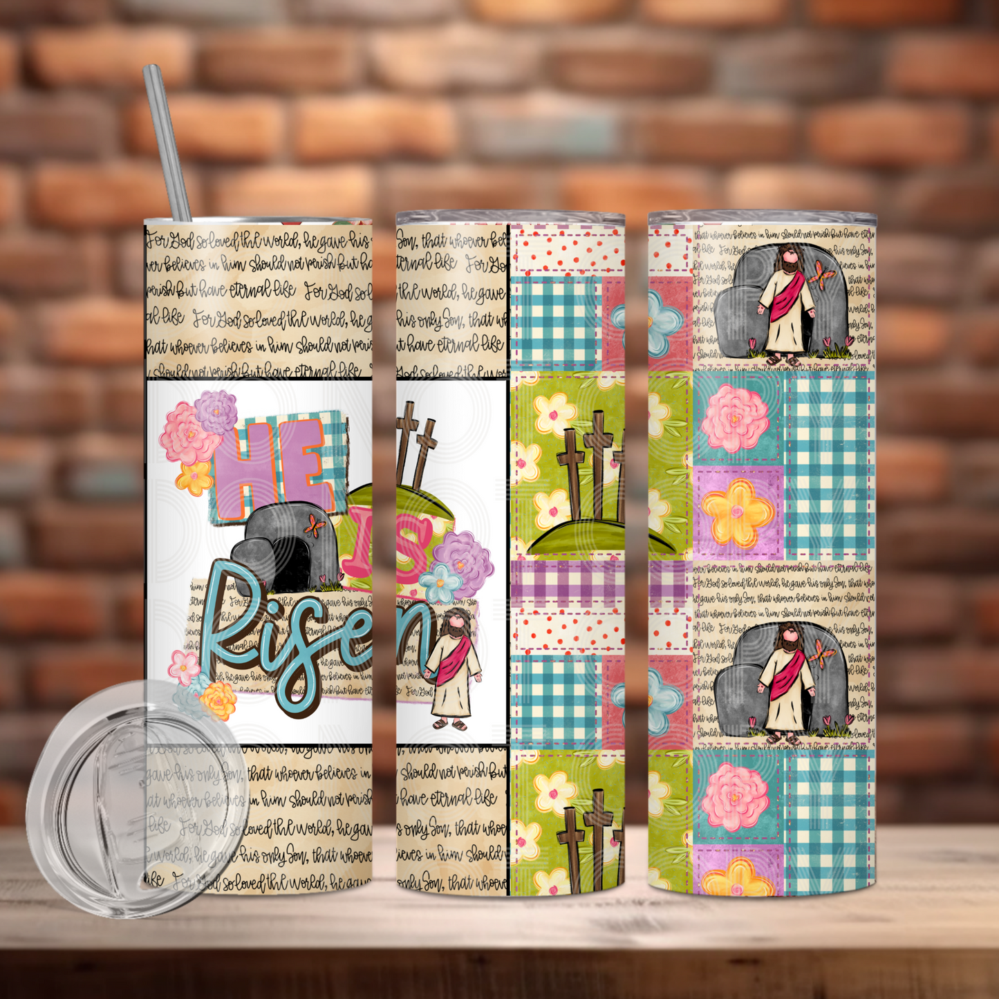 He Is Risen Tumbler Transfer