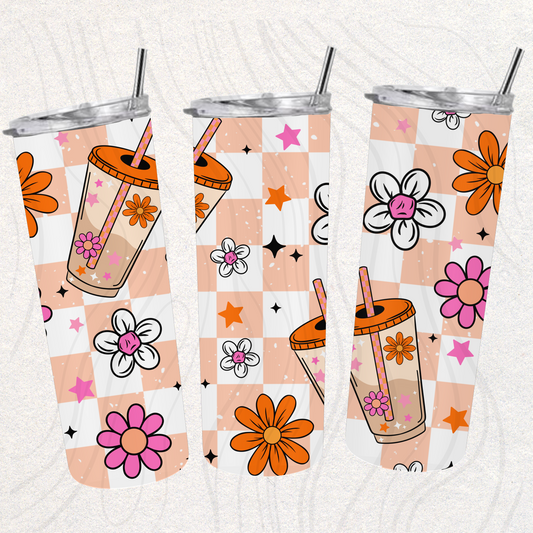 Pink Ice Coffee Seamless Transfer