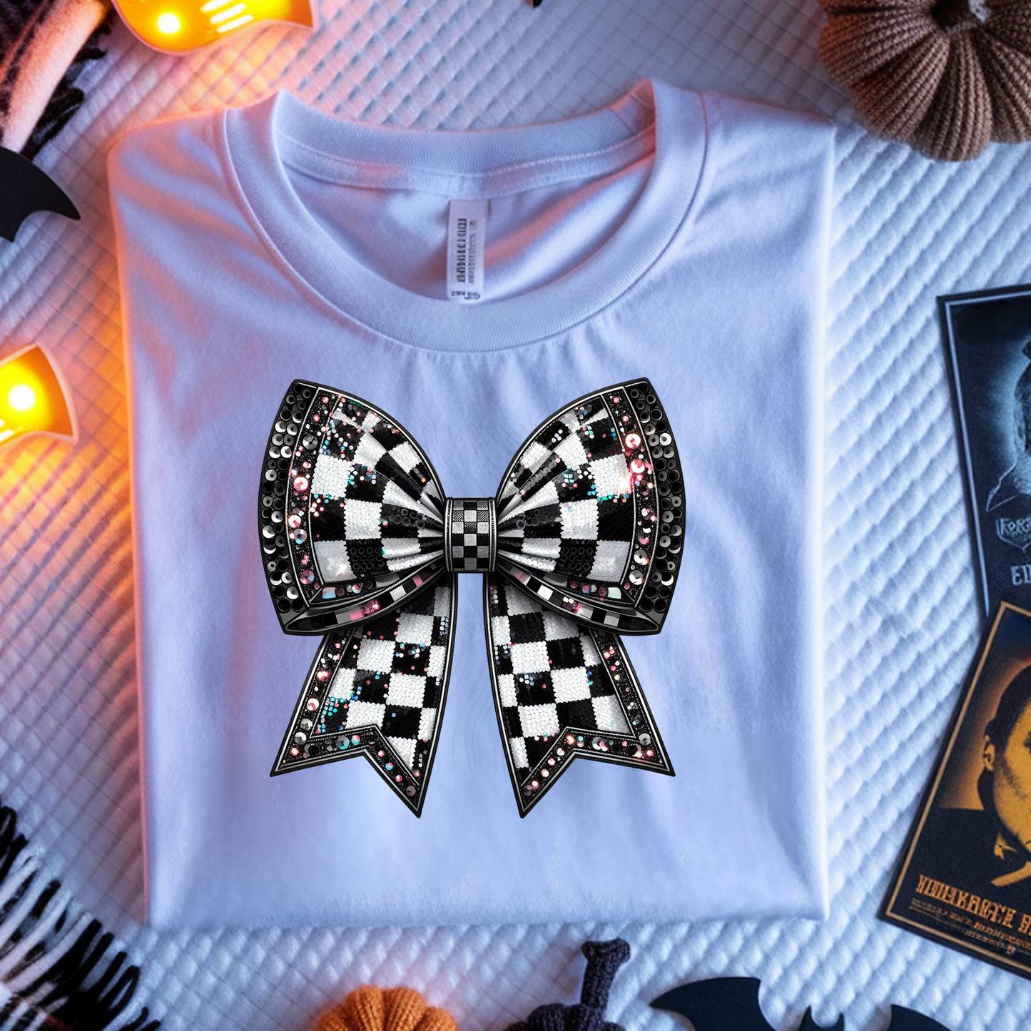 Plaid Bow Transfer