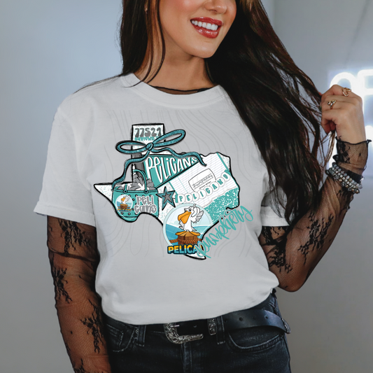 Pumphrey Pelicans Game Day Coquette Transfer