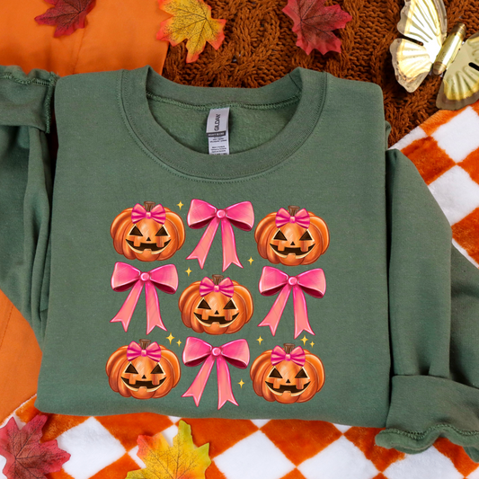 Pumpkin And Ribbon Transfer