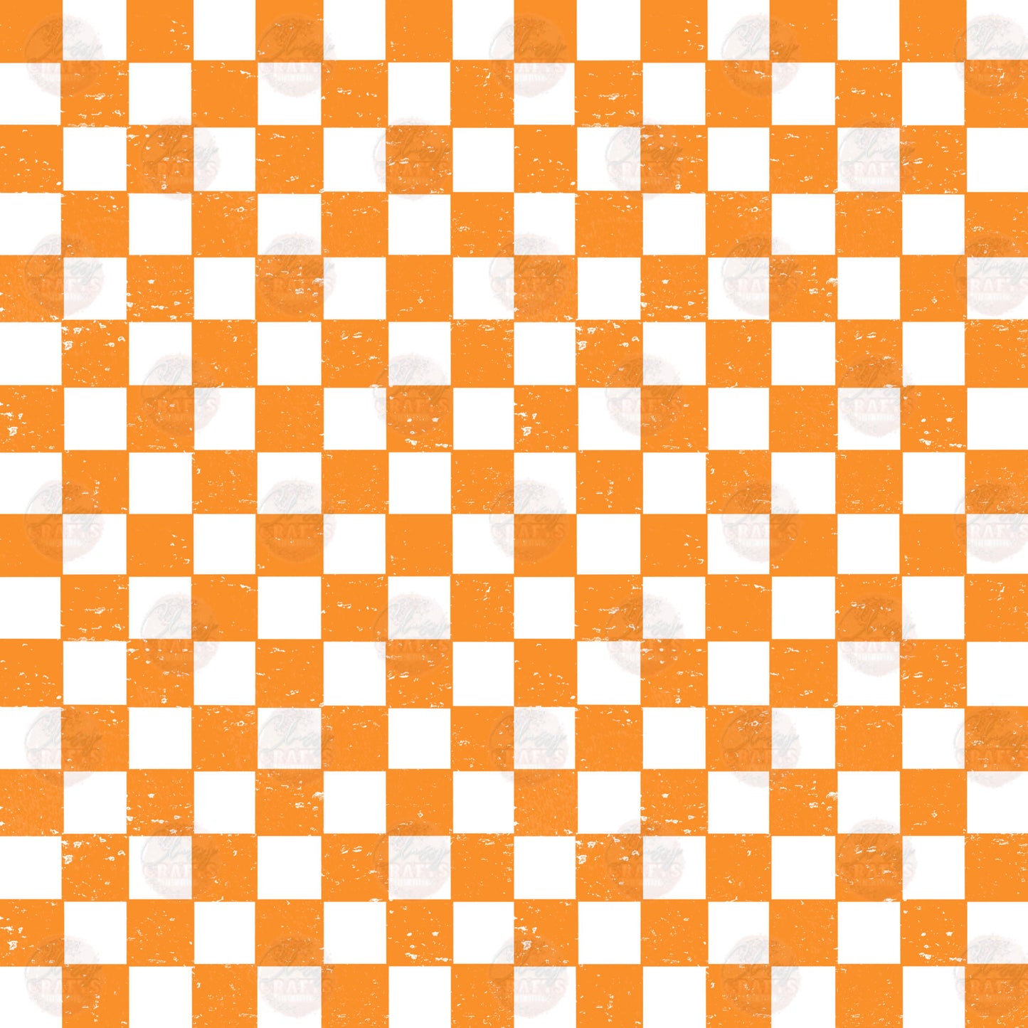 Pumpkin Checkered Tumbler Wrap
