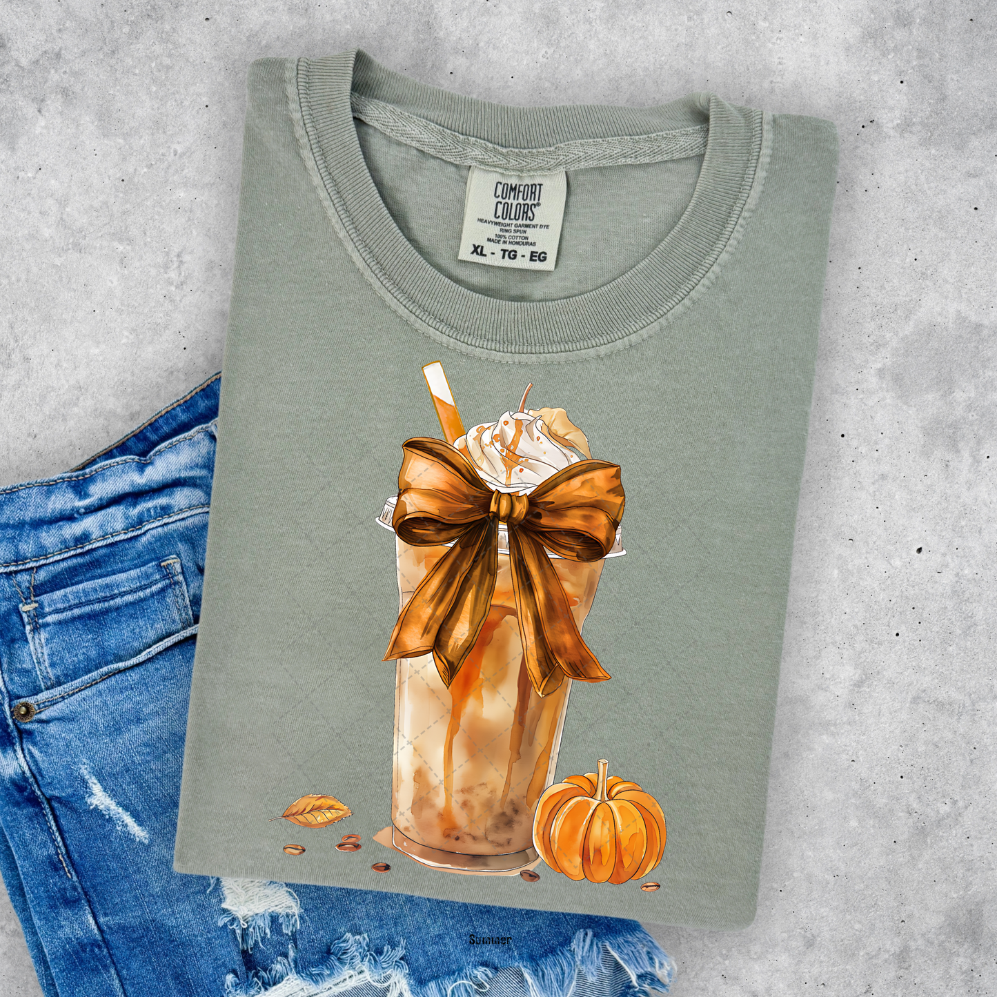 Pumpkin Spice Coquette Transfer