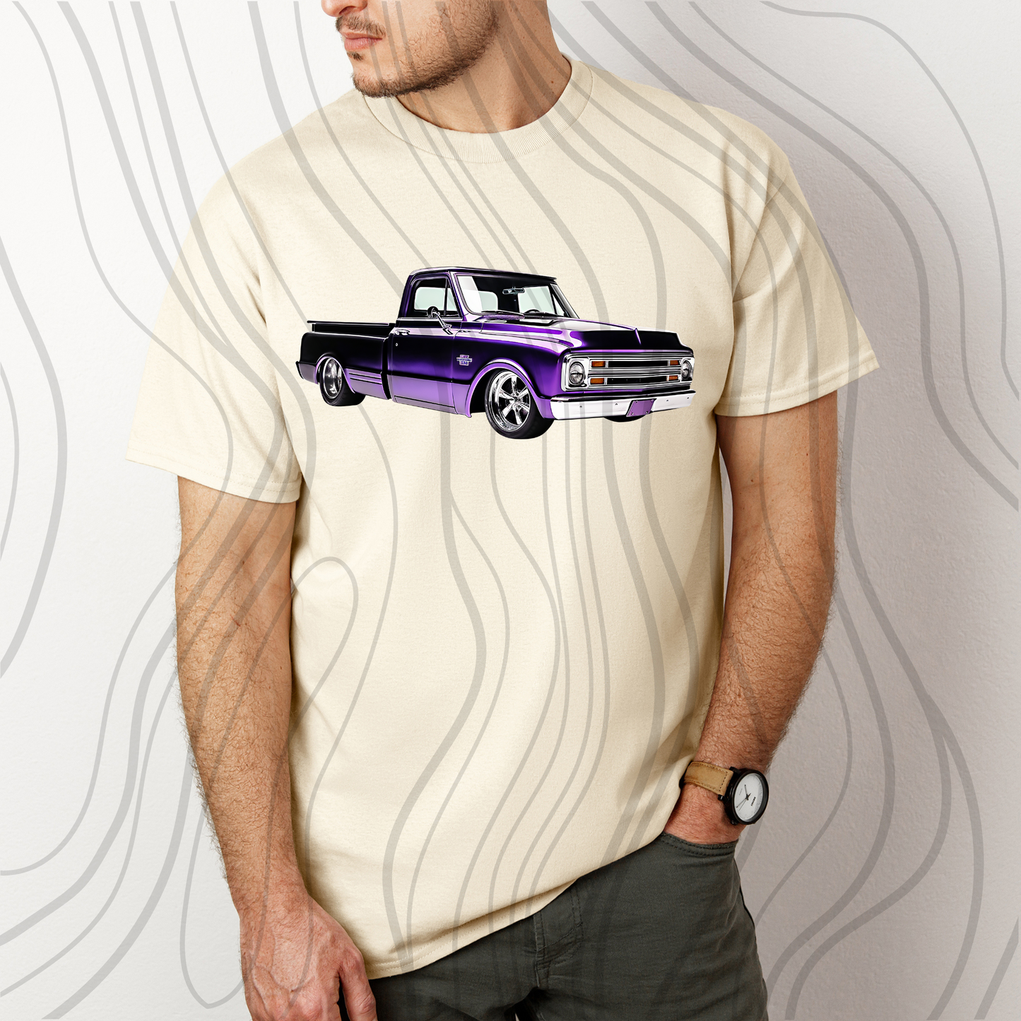 Purple Low Rider Truck Transfer