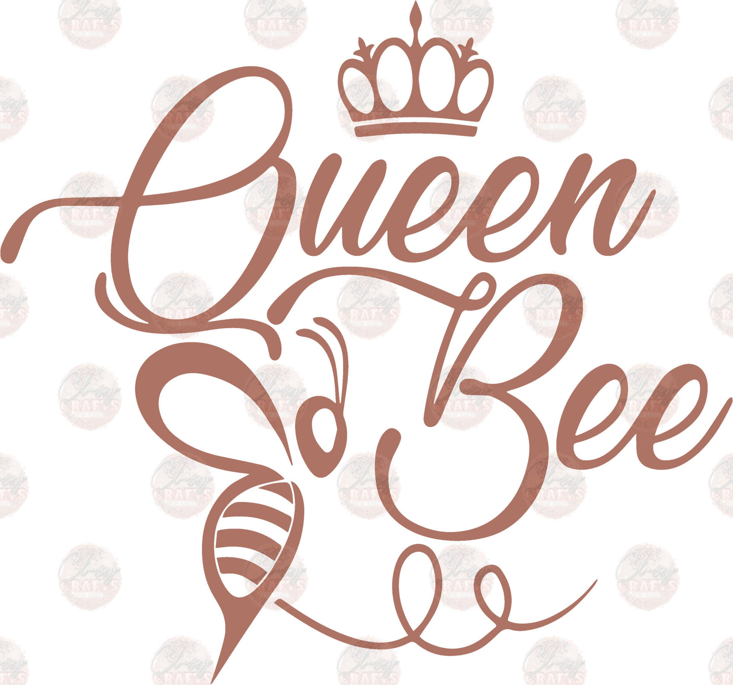 Queen Bee Rose Gold Transfer