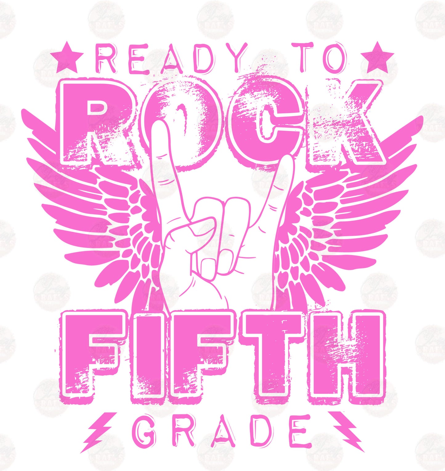 Ready To Rock Pink Transfer
