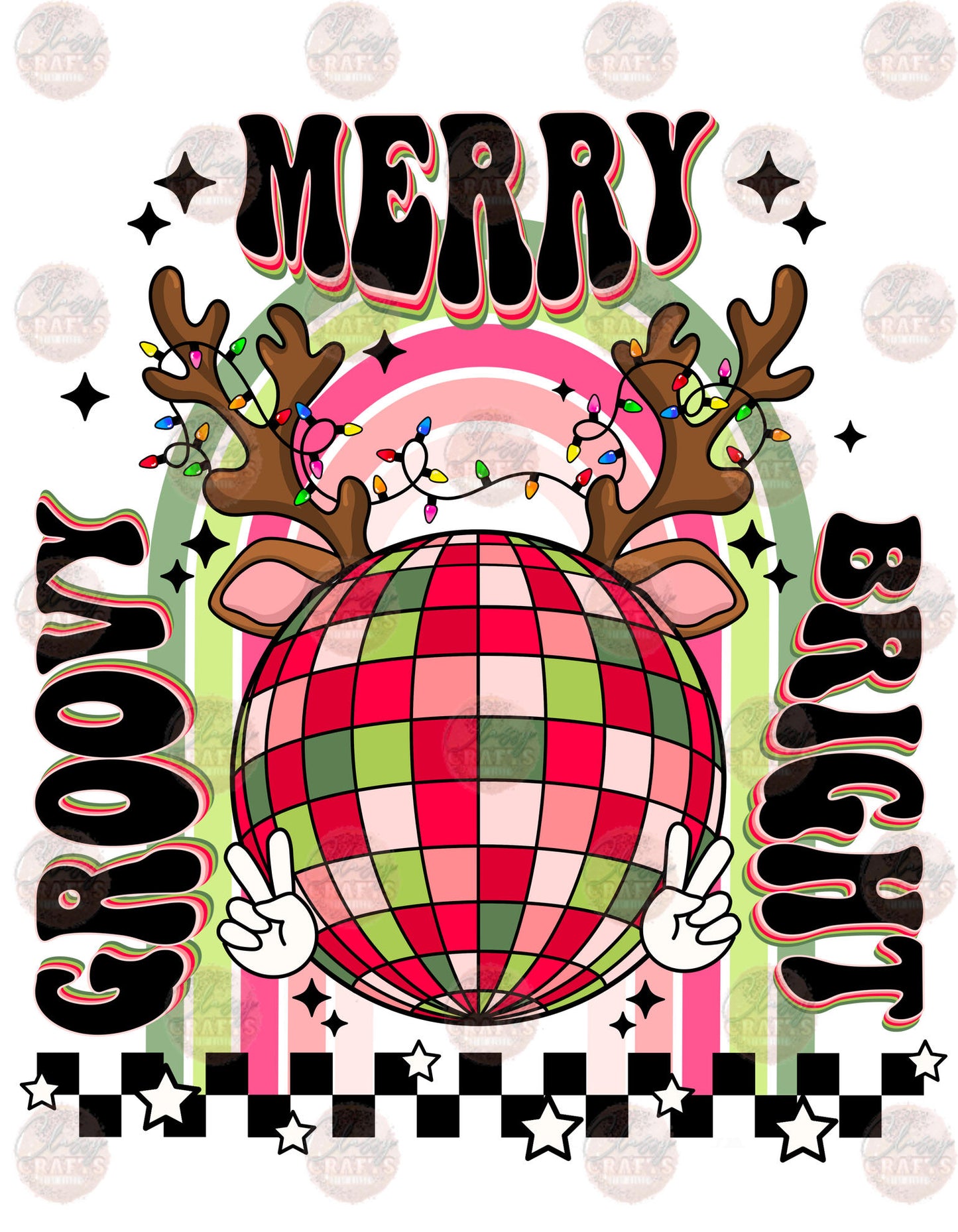 Reindeer Rainbow Transfer