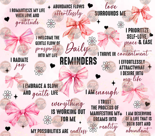 Reminders Tumbler Wrap