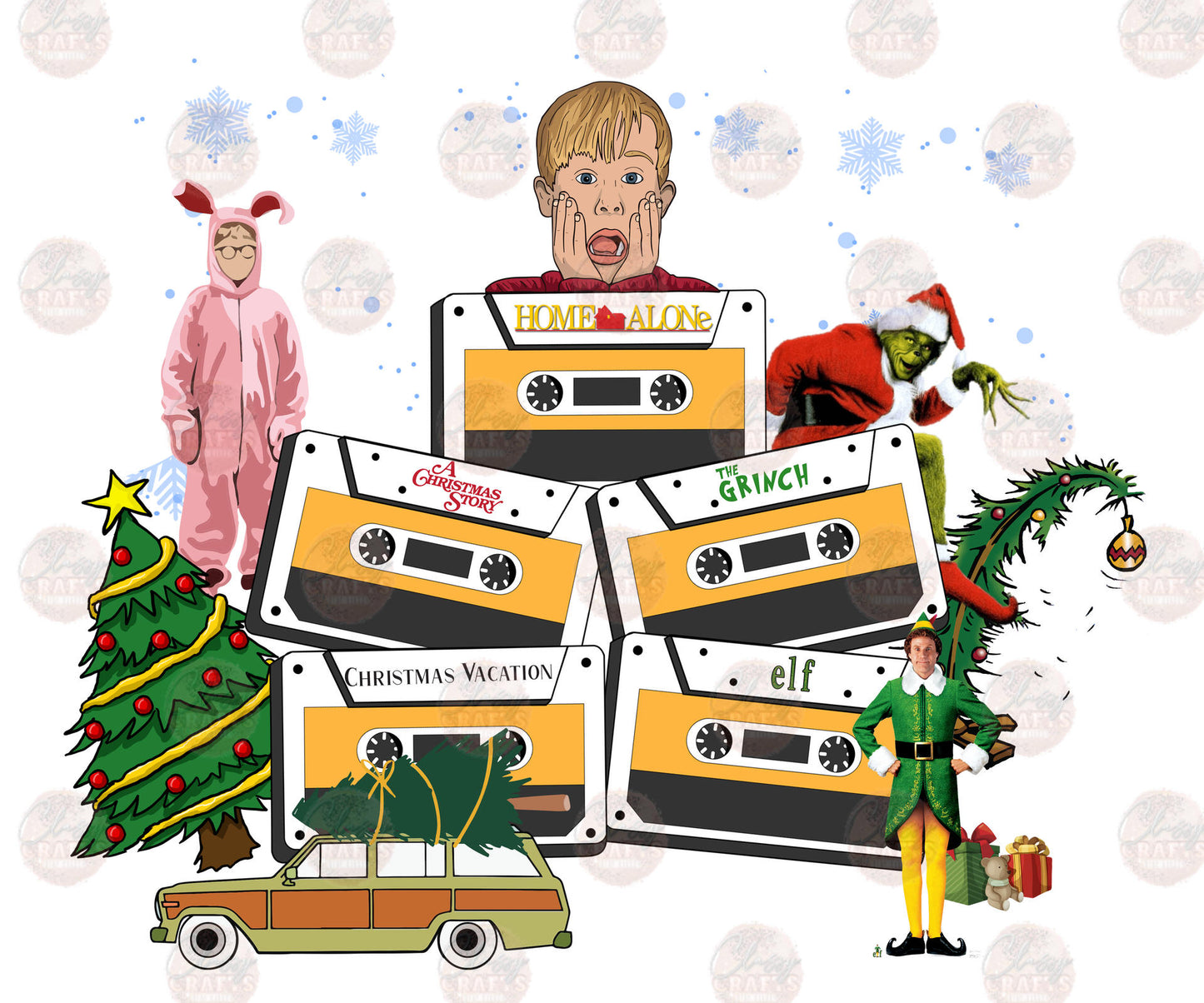 Retro Christmas Cassettes Transfer