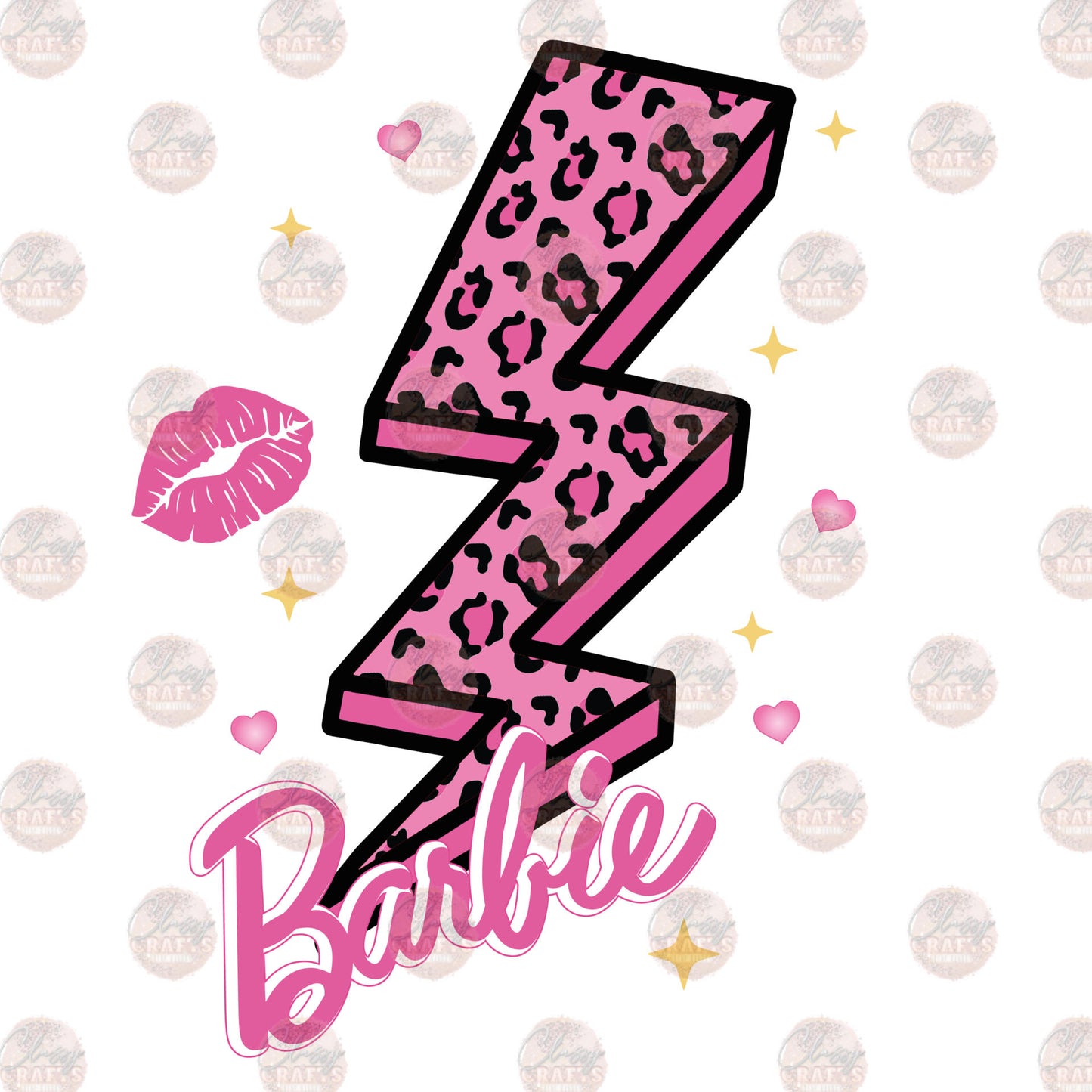 Retro Girly Girl Pocket - Sublimation Transfer