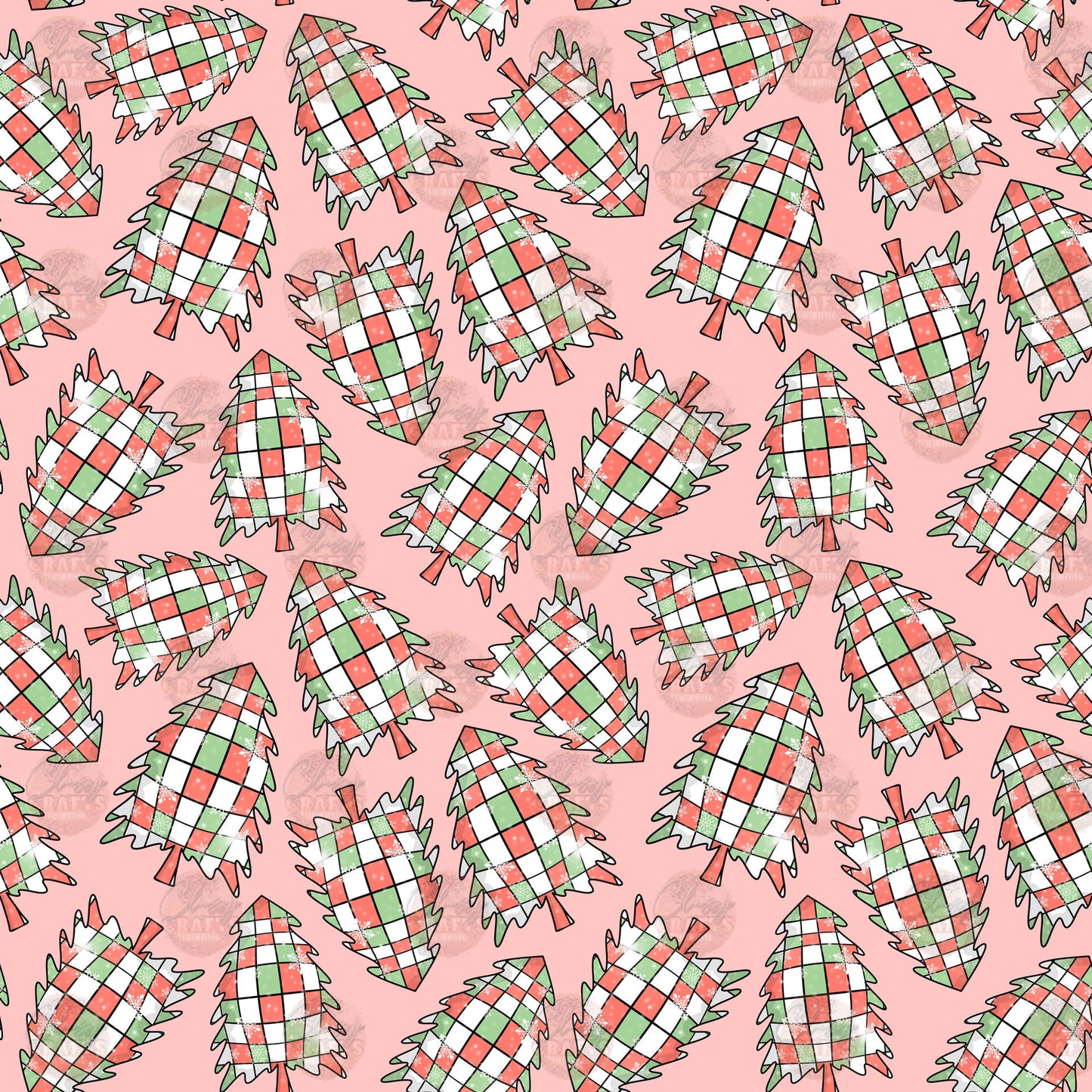 Rockin Around Pink Seamless Wrap