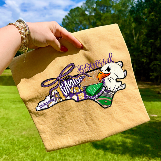 Rosewood Eagles Game Day Coquette Transfer