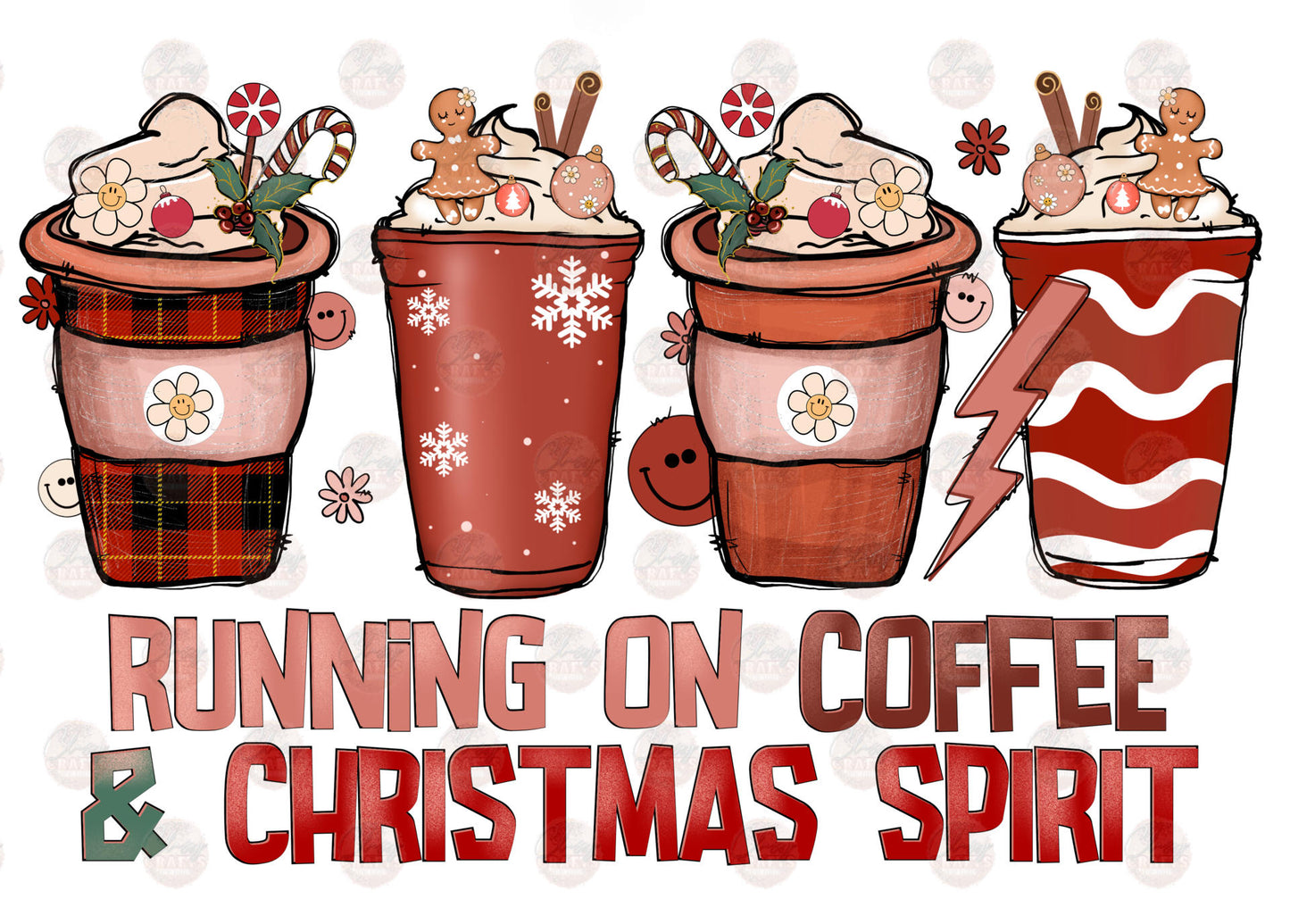 Running On Coffee And Christmas Spirit Transfer