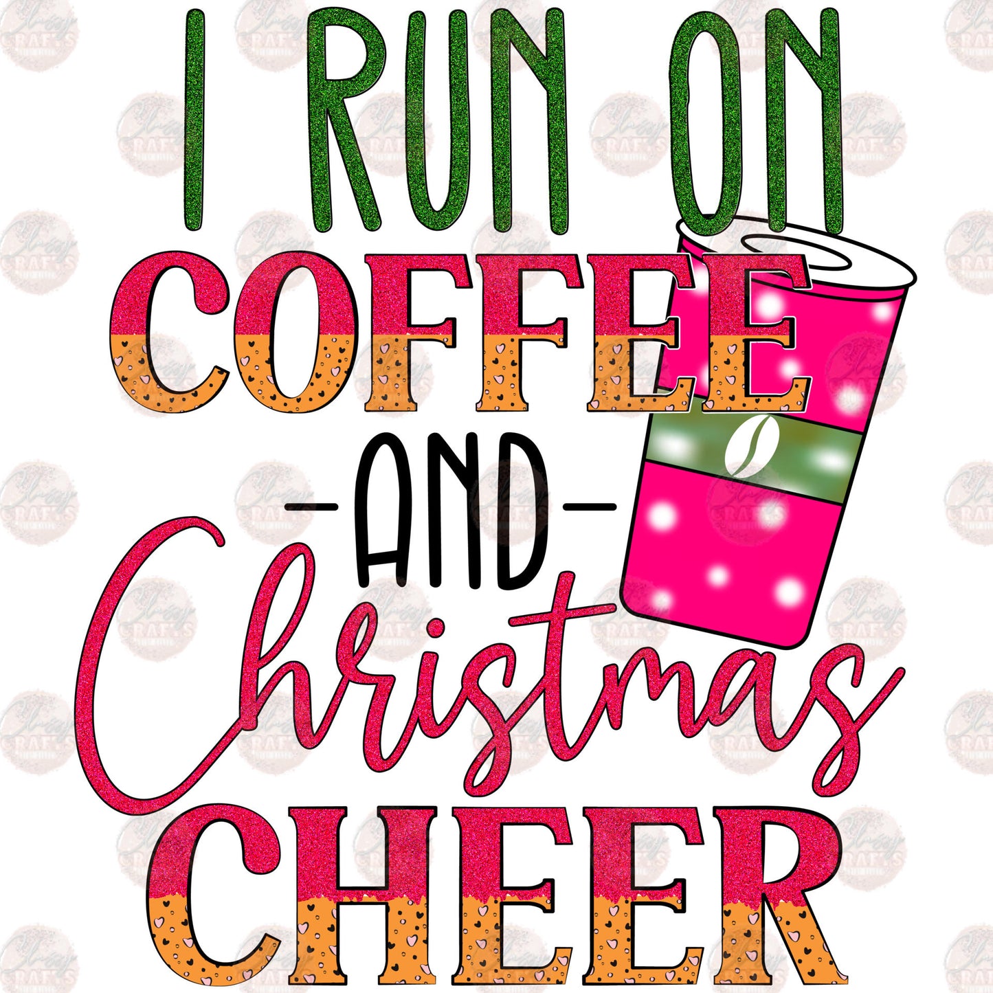 Running On Coffee And Christmas Cheer Transfer