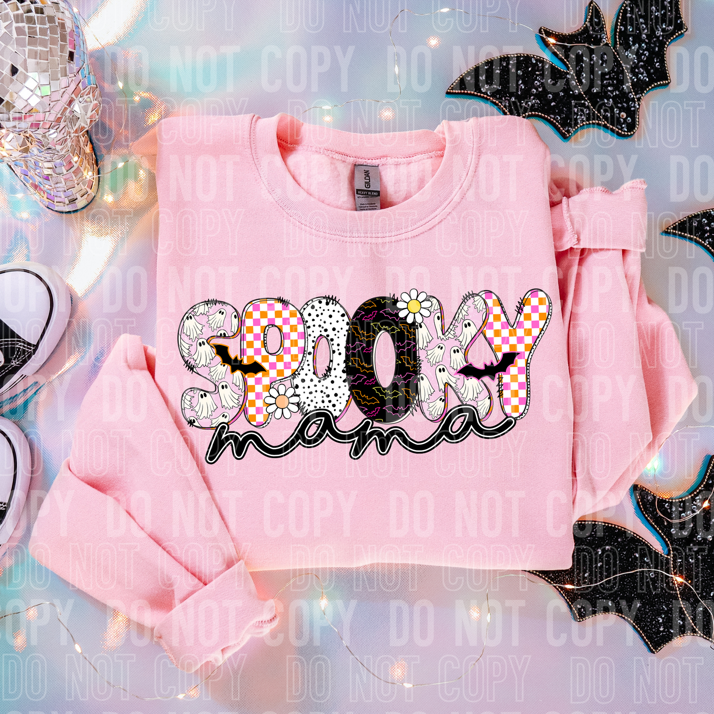 SPOOKY MAMA HALLOWEEN DOODLE TRANSFER