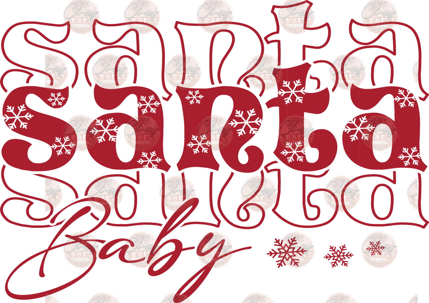 Santa Baby Red - Transfer