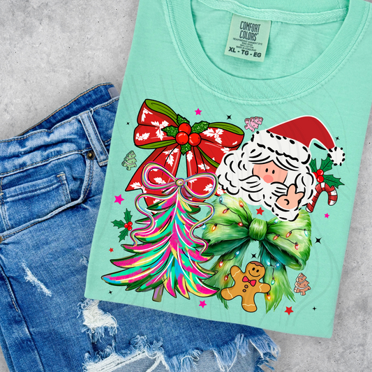 Santa Bows Transfer