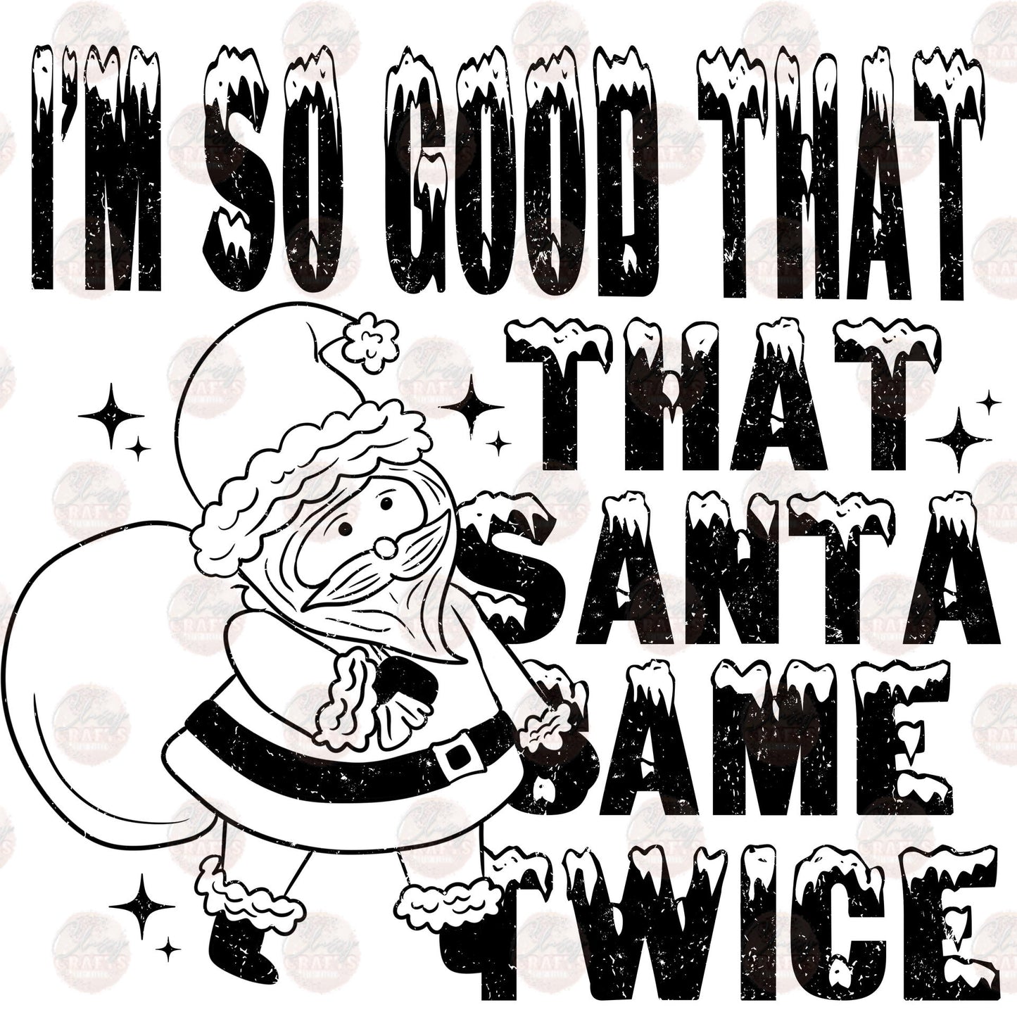 Santa Came Twice Transfer