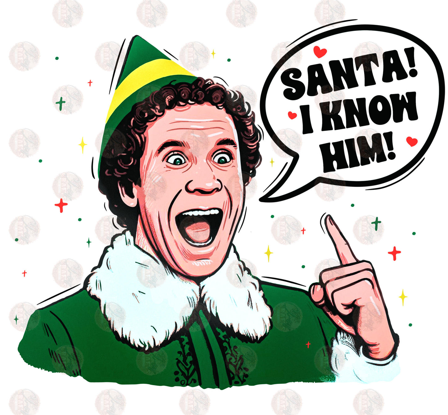 Santa I Know Him Transfer