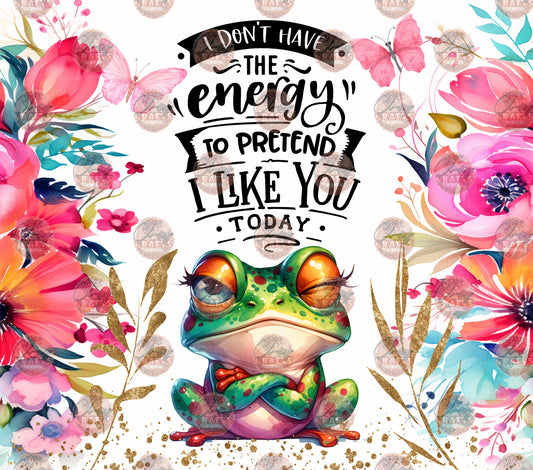 Sarcastic Frog Tumbler Wrap